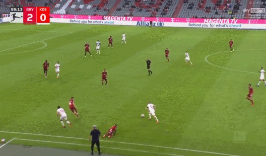 【德甲】格纳布里梅开 拜仁破连续进球纪录3比2科隆